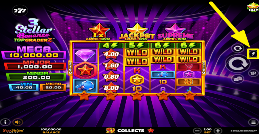 3 Stellar Bonanza Turbo