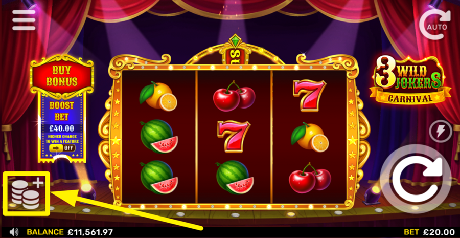 3 Wild Jokers Carnival Adjust Bet