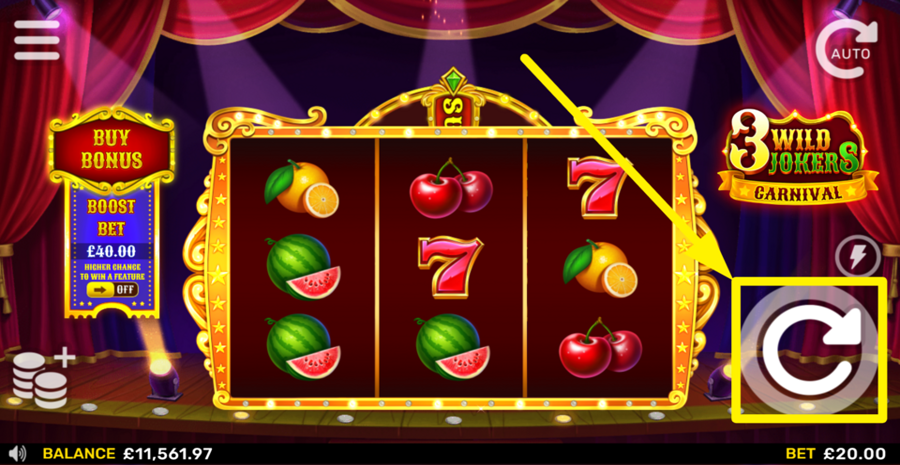 3 Wild Jokers Carnival Spin