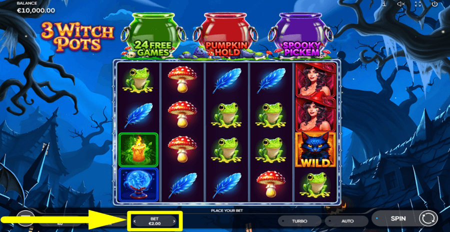 3 Witch Pots Bet Value