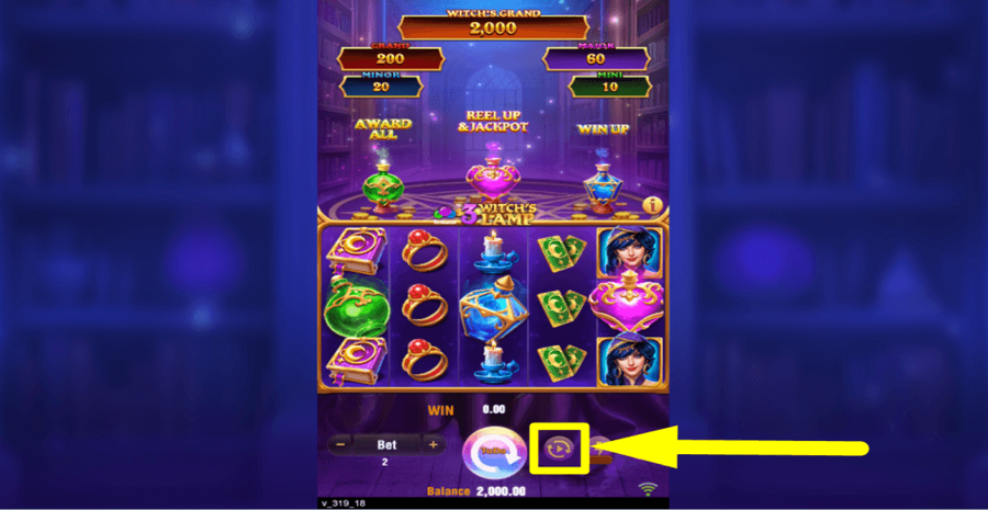 3 Witchs Lamp Autoplay Feature