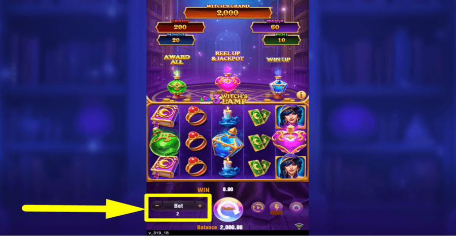 3 Witchs Lamp Bet Value