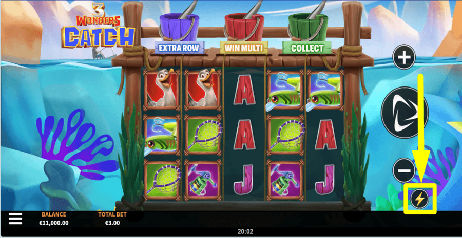 3 Wonders Catch Turbo Feature