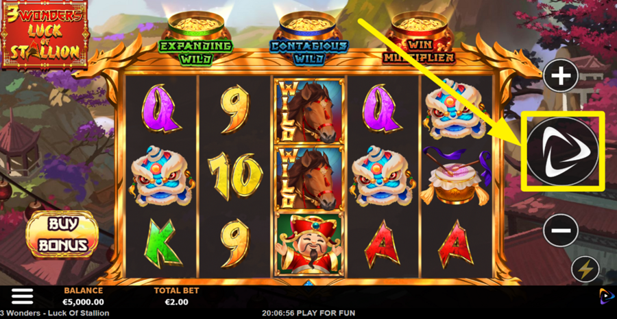 3 Wonders Luck Of Stallion Spin