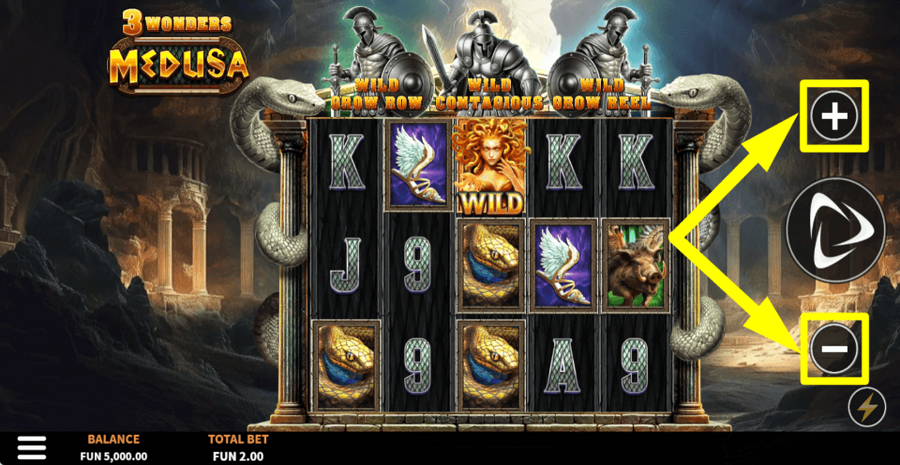 3 Wonders Medusa Bet Value