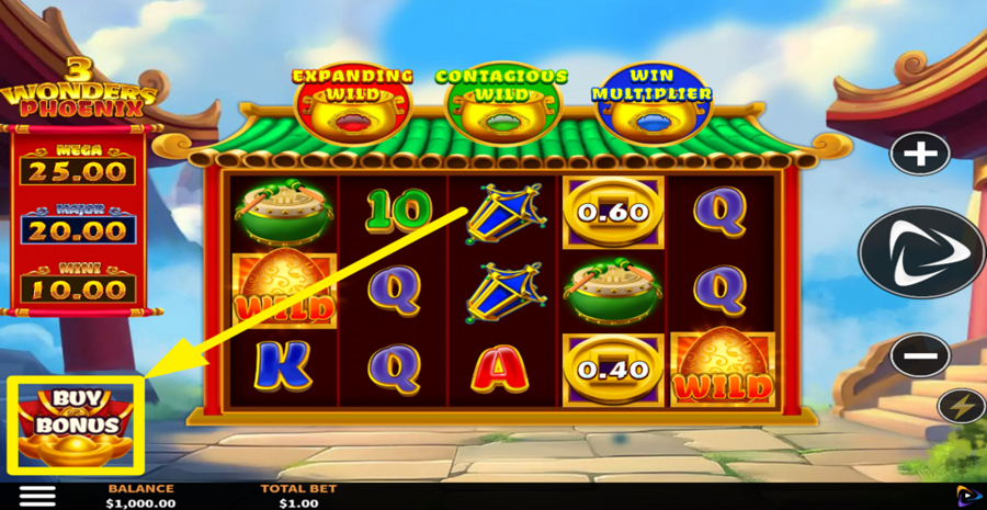 3 Wonders Phoenix Buy Bonus