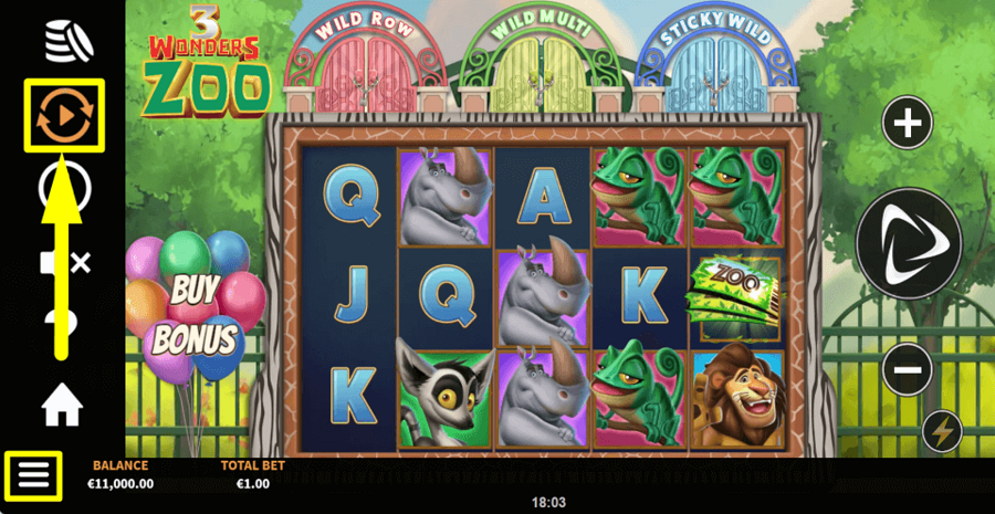 3 Wonders Zoo Autoplay Feature