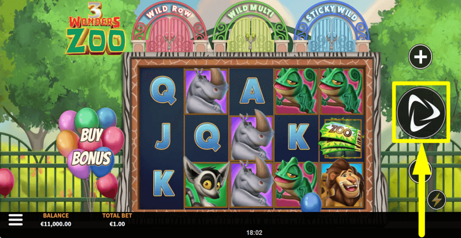 3 Wonders Zoo Spin Button