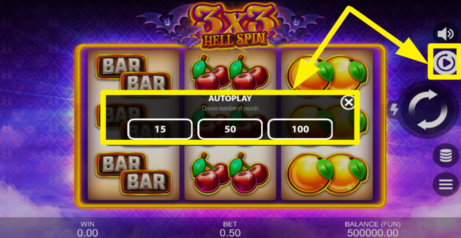 3x3 Hell Spin Autoplay