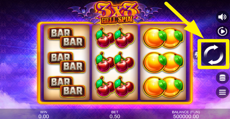 3x3 Hell Spin Spin Button