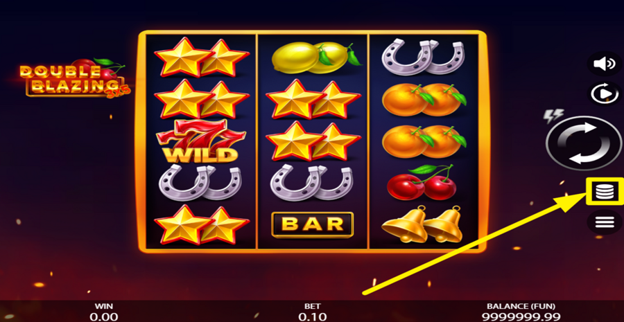 3x5 Double Blazing Adjust Bet