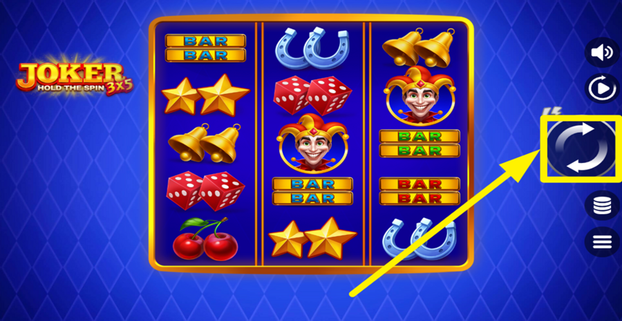 3x5 Joker Hold The Spin Spin