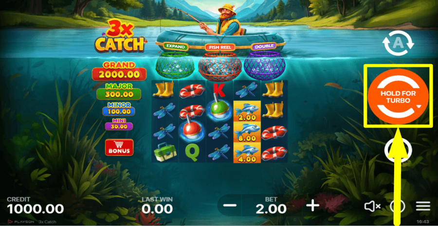 3x Catch Spin Button