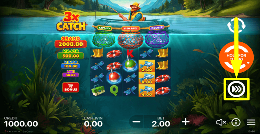 3x Catch Turbo Feature
