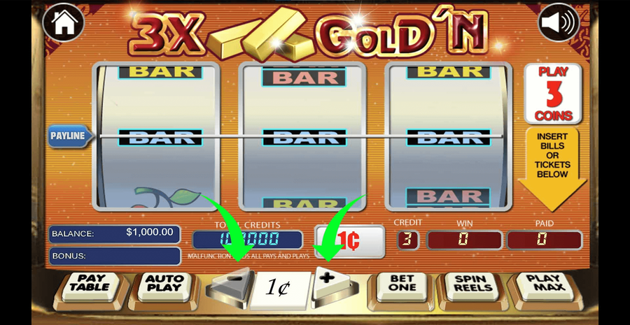 3x Gold N 1