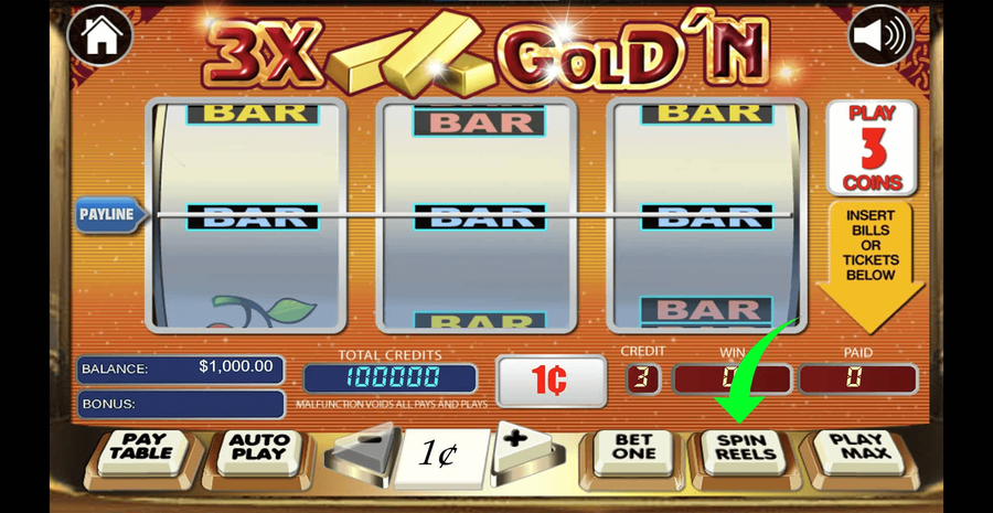 3x Gold N 3
