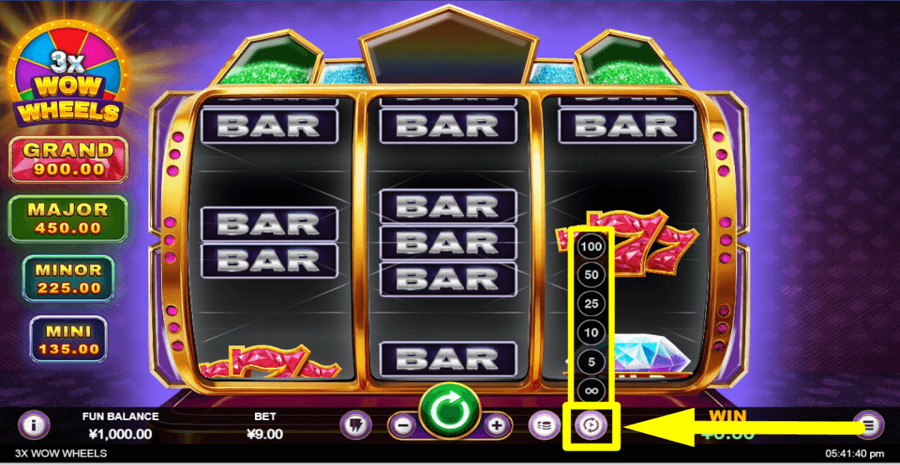 3x Wow Wheels Autoplay Feature