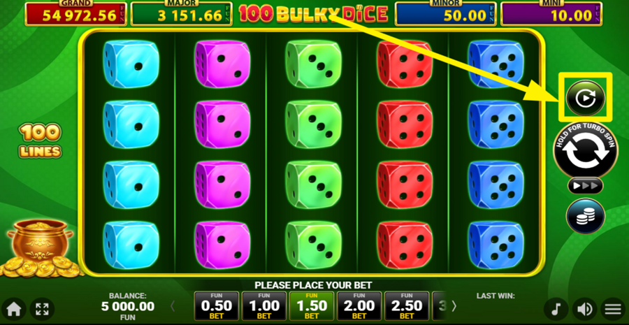 40 Bulky Dice Golden Coins Link Autoplay