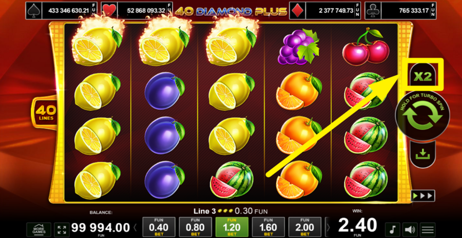 40 Diamond Plus Gamble