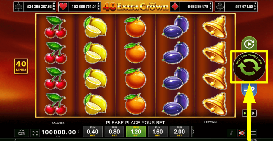 40 Extra Crown Spin Button