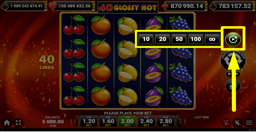 40 Glossy Hot Autoplay Feature