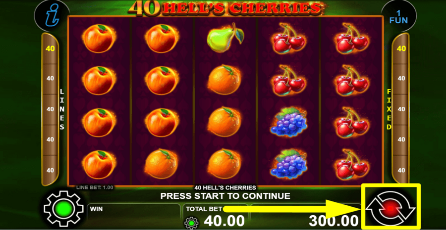 40 Hells Cherries Spin Button