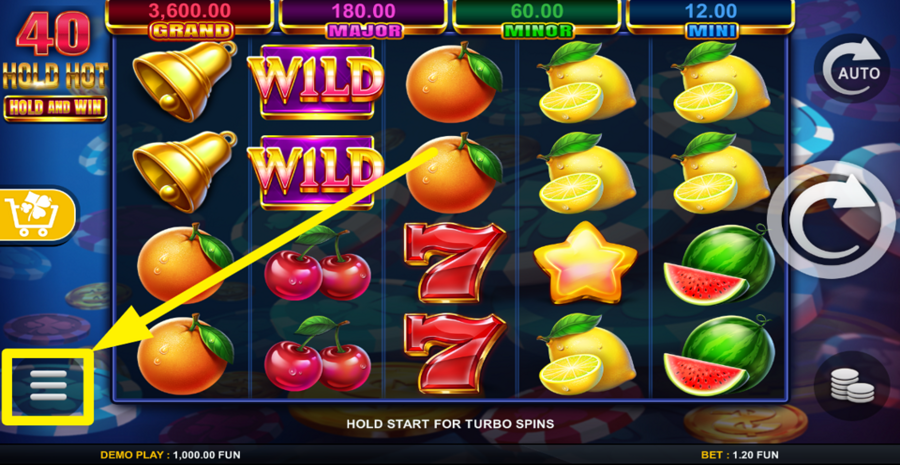 40 Hold Hot Hold And Win Turbo