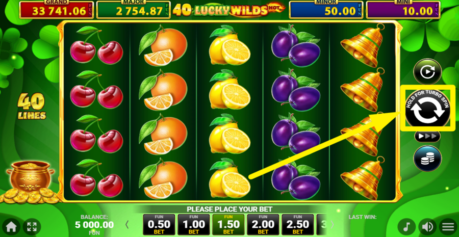 40 Lucky Wilds Hot Spin