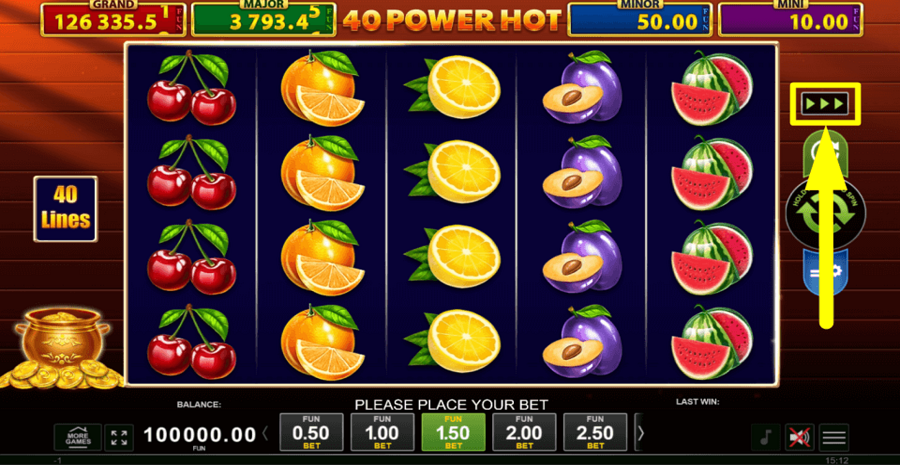 40 Power Hot Golden Coins Link Turbo Feature