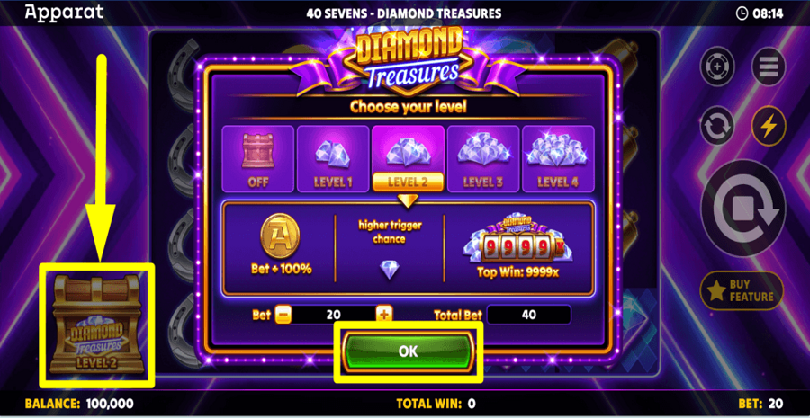 40 Sevens Diamond Treasures Diamond Treasure Feature