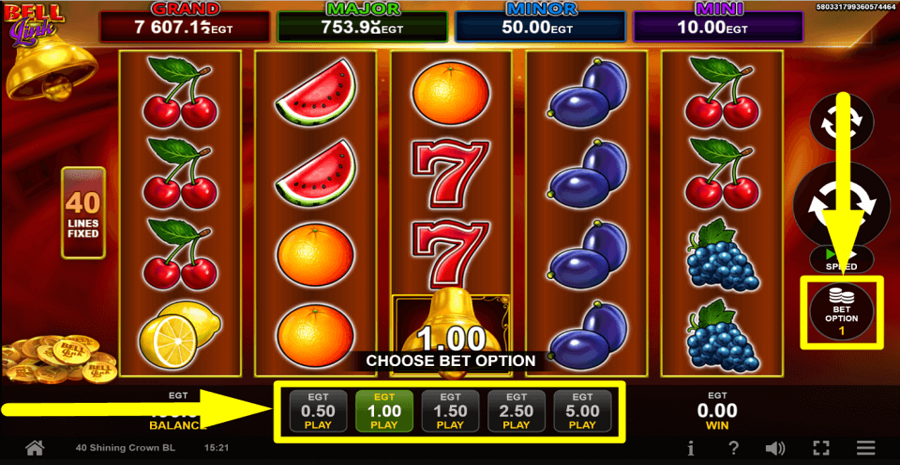 40 Shining Crown Bell Link Slot Review, Bonuses & Free Play