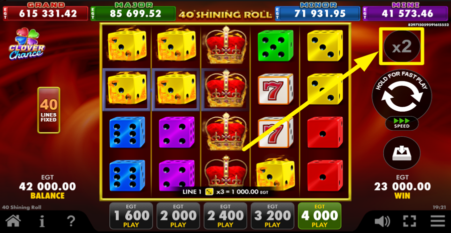 40 Shining Roll Gamble