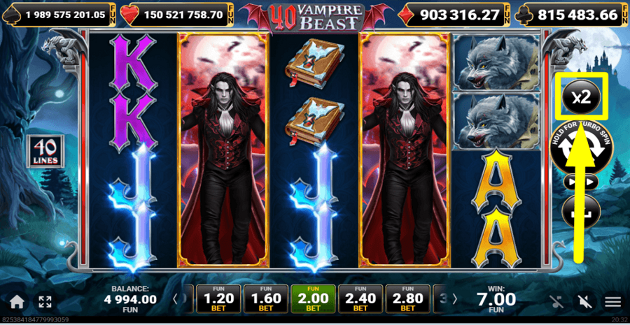 40 Vampire Beast Gamble Feature