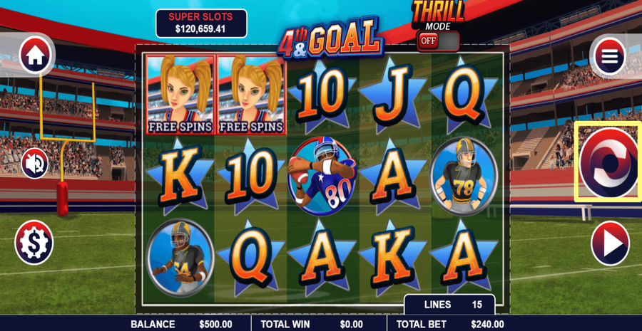 4 And Goal Spin Button