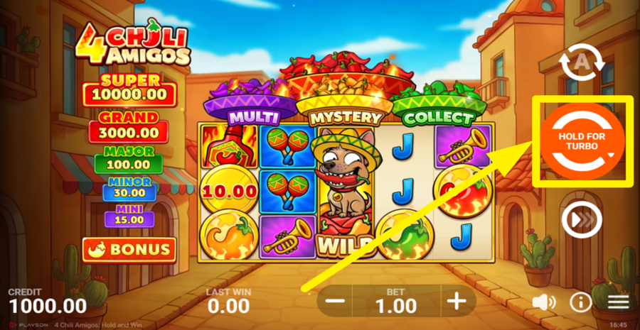 4 Chili Amigos Hold And Win Spin