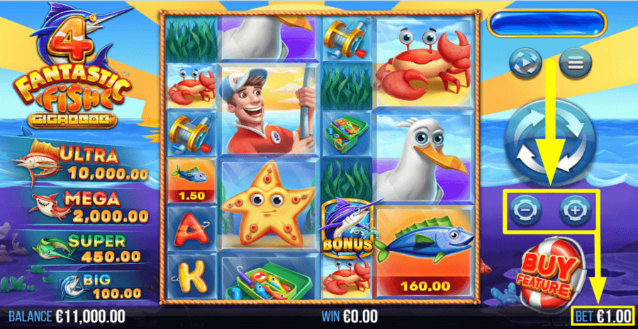 4 Fantastic Fish Gigablox Bet Value