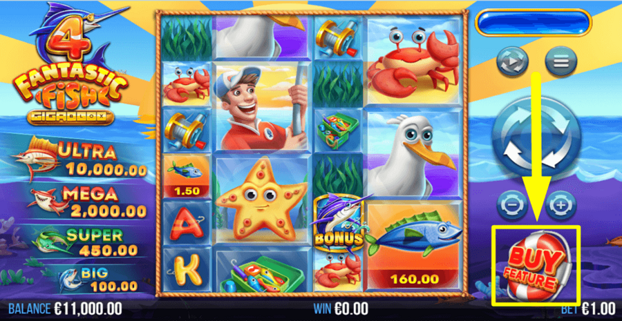 4 Fantastic Fish Gigablox Buy Feature Button