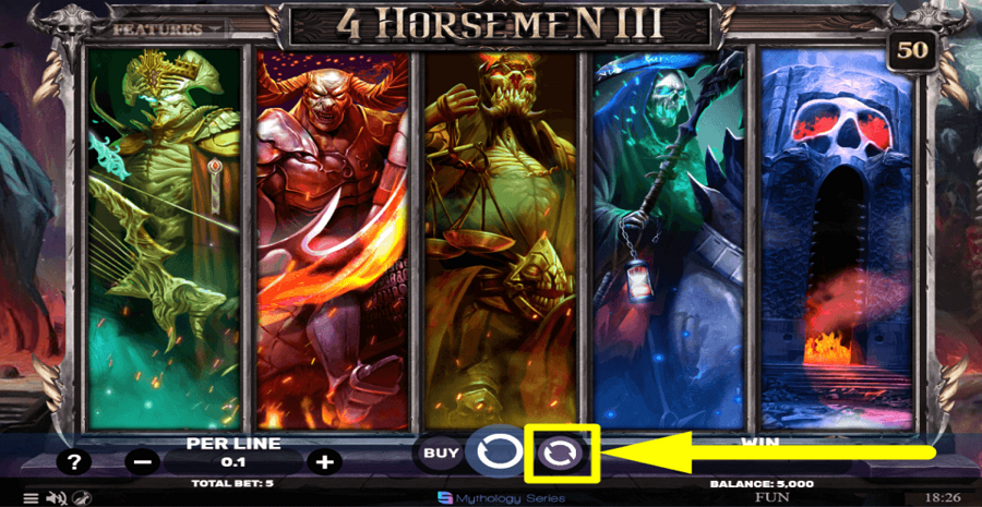 4 Horsemen Iii Autoplay Feature