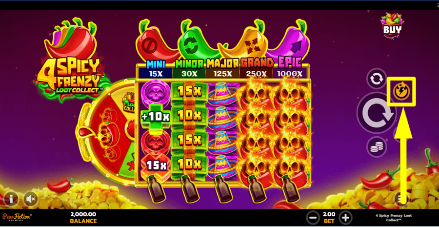 4 Spicy Frenzy Loot Collect Turbo Feature