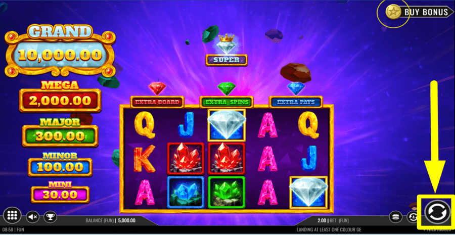 4 Wild Riches Spin Button