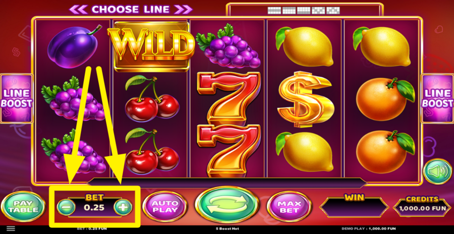 5 Boost Hot Adjust Bet