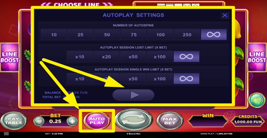 5 Boost Hot Autoplay