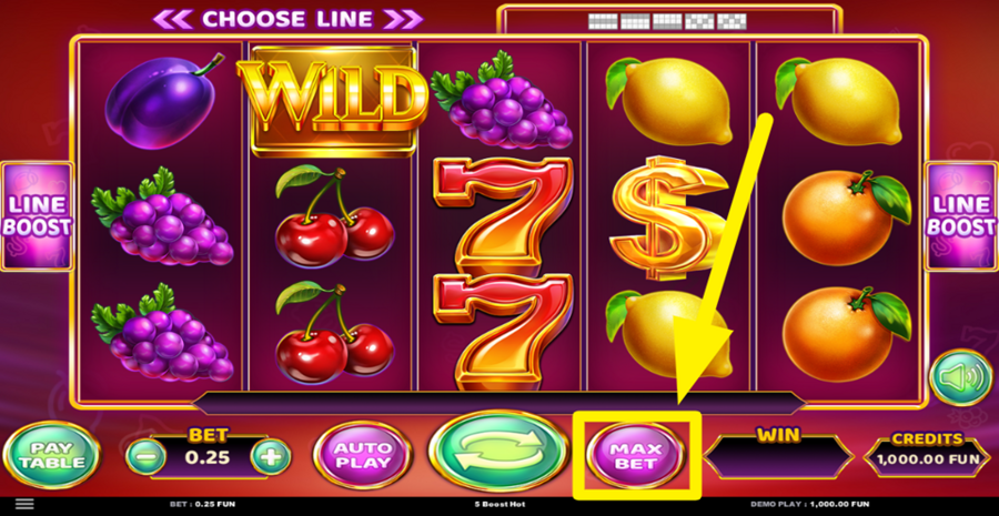 5 Boost Hot Max Bet