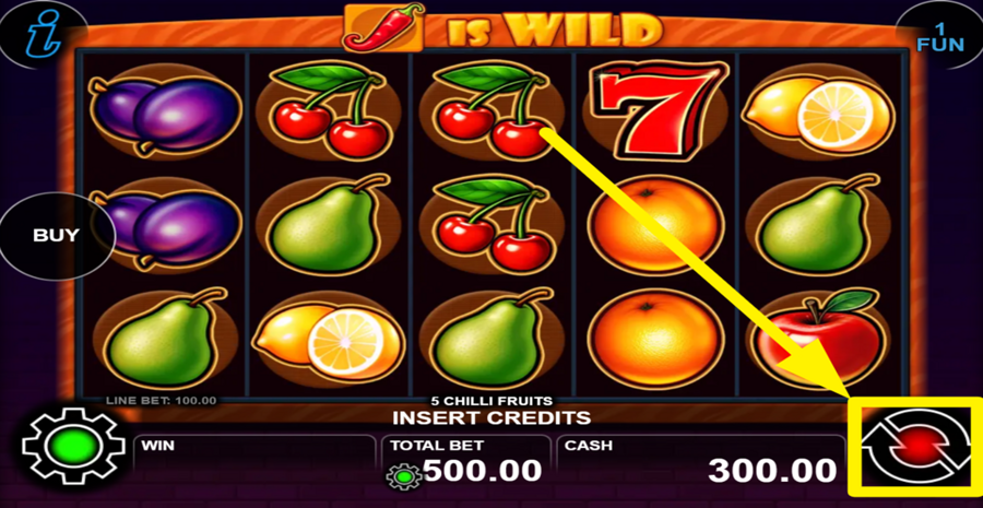 5 Chilli Fruits Spin