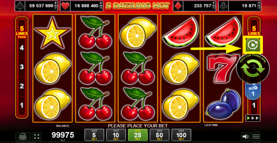 5 Dazzling Hot Autospin Feature