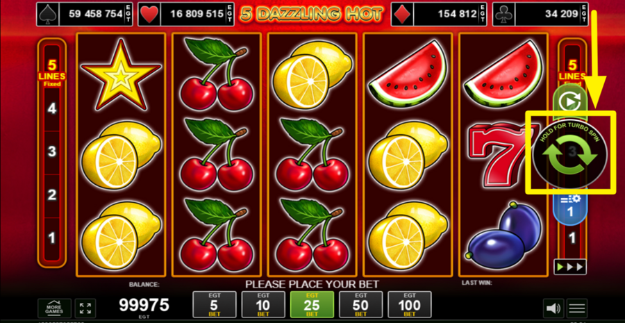 5 Dazzling Hot Spin Button Turbo