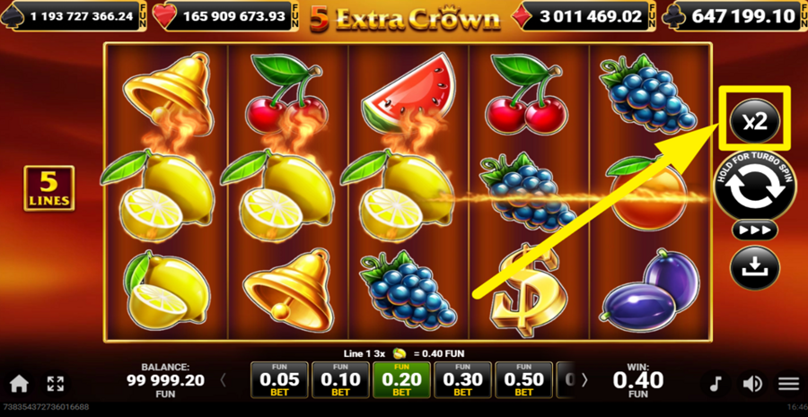 5 Extra Crown Gamble