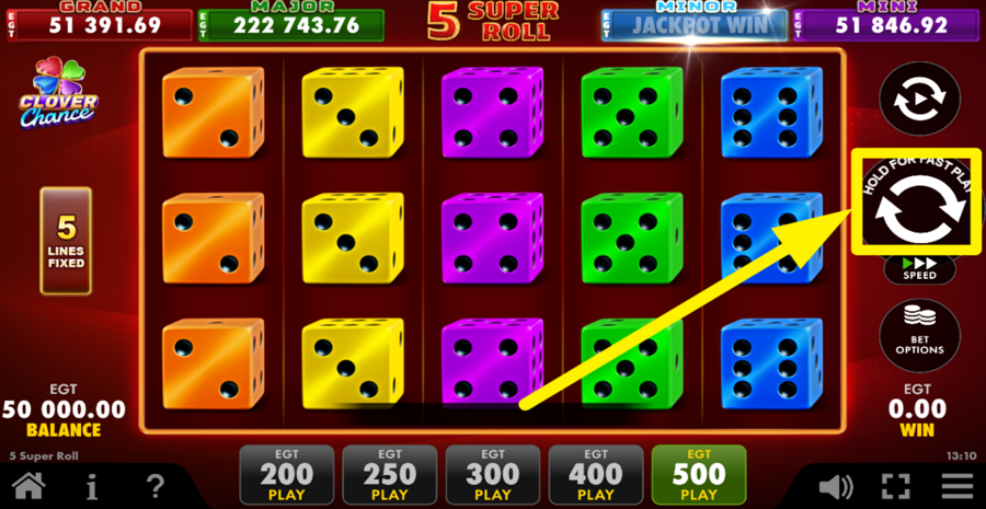 5 Super Roll Spin
