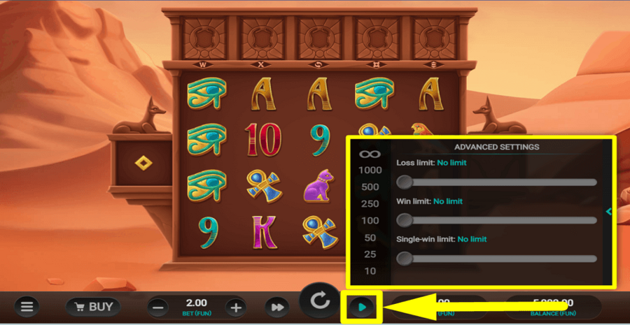 5 Tombs Of Fortune Autoplay Feature