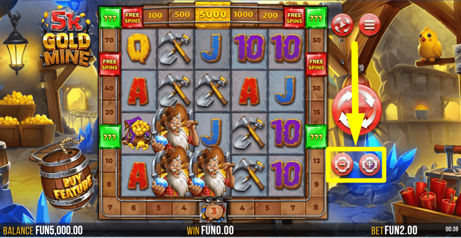 5k Gold Mine Bet Value